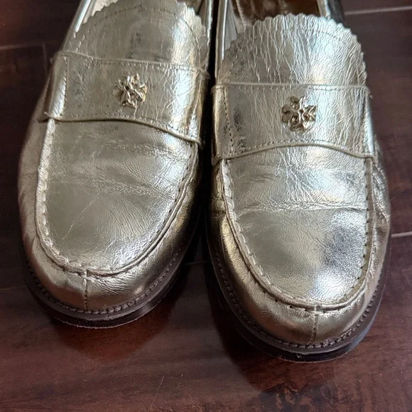 Tory Burch Gold Women's Loafers | 9.5 - Picture 5 of 6